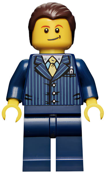 Минифигурка Lego Businessman Pinstripe Jacket and Gold Tie cty0460 U